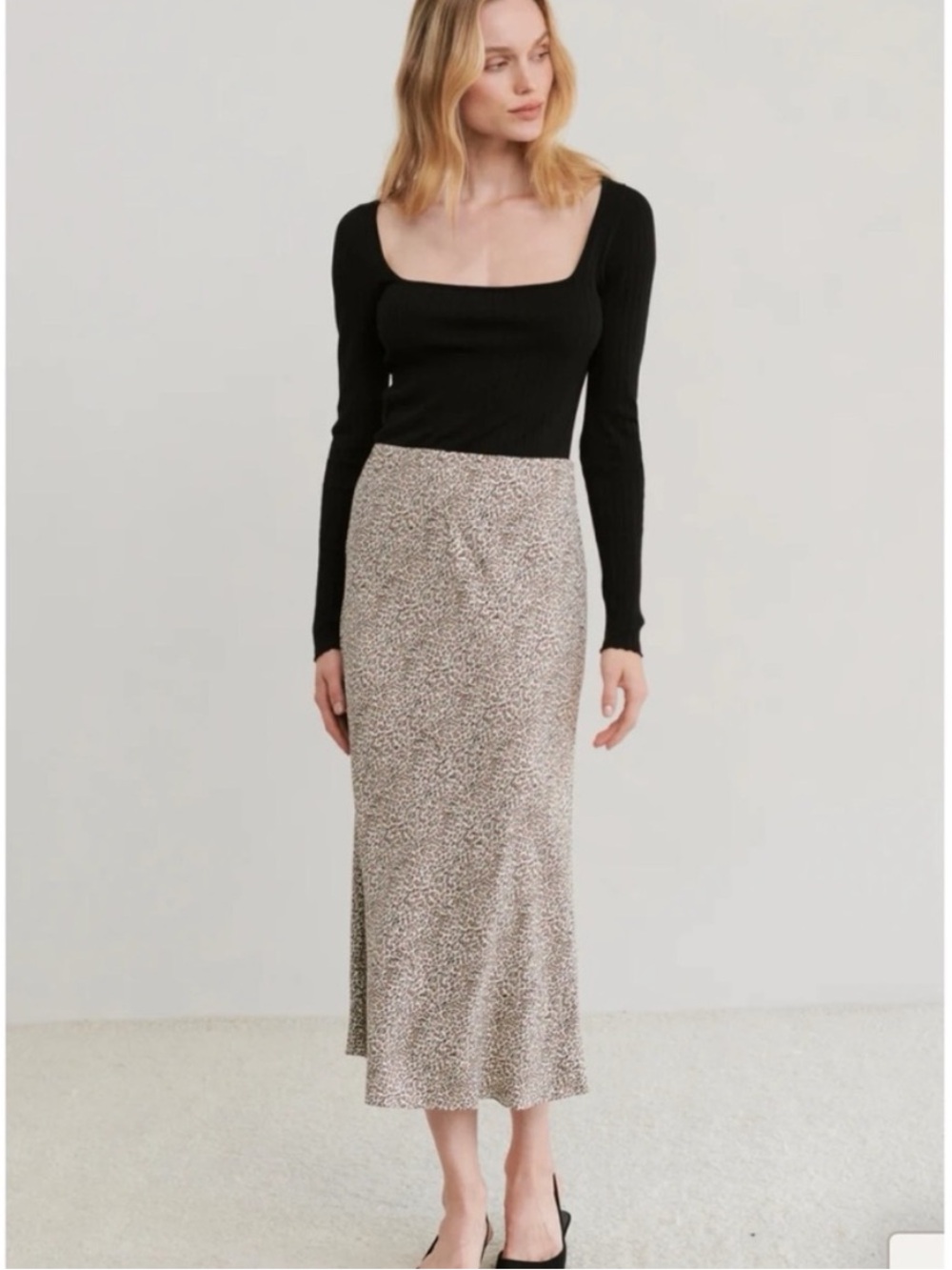 Jenni Kayne Leopard Print Skirt
